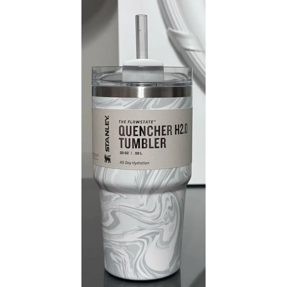 Stanley Quencher H2.0 FlowState 20oz Tumbler, POLAR SWIRL - Picture 1 of 5